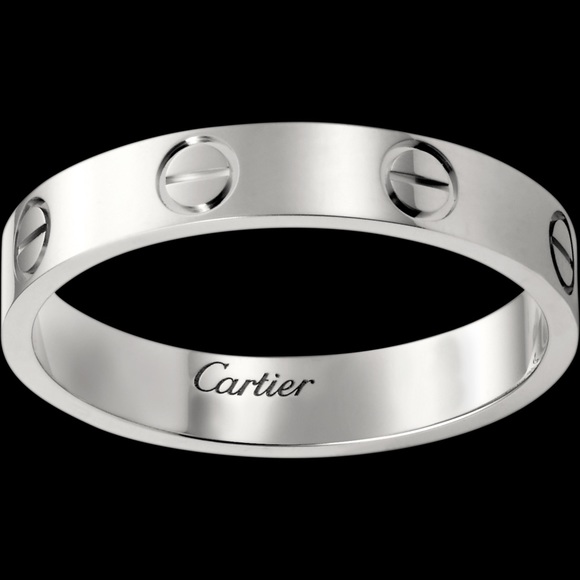 Cartier Love Wedding Band Size 5.25 White Gold - Picture 7 of 13